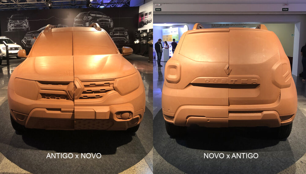 Antes e depois da remodelagem do Renault Duster