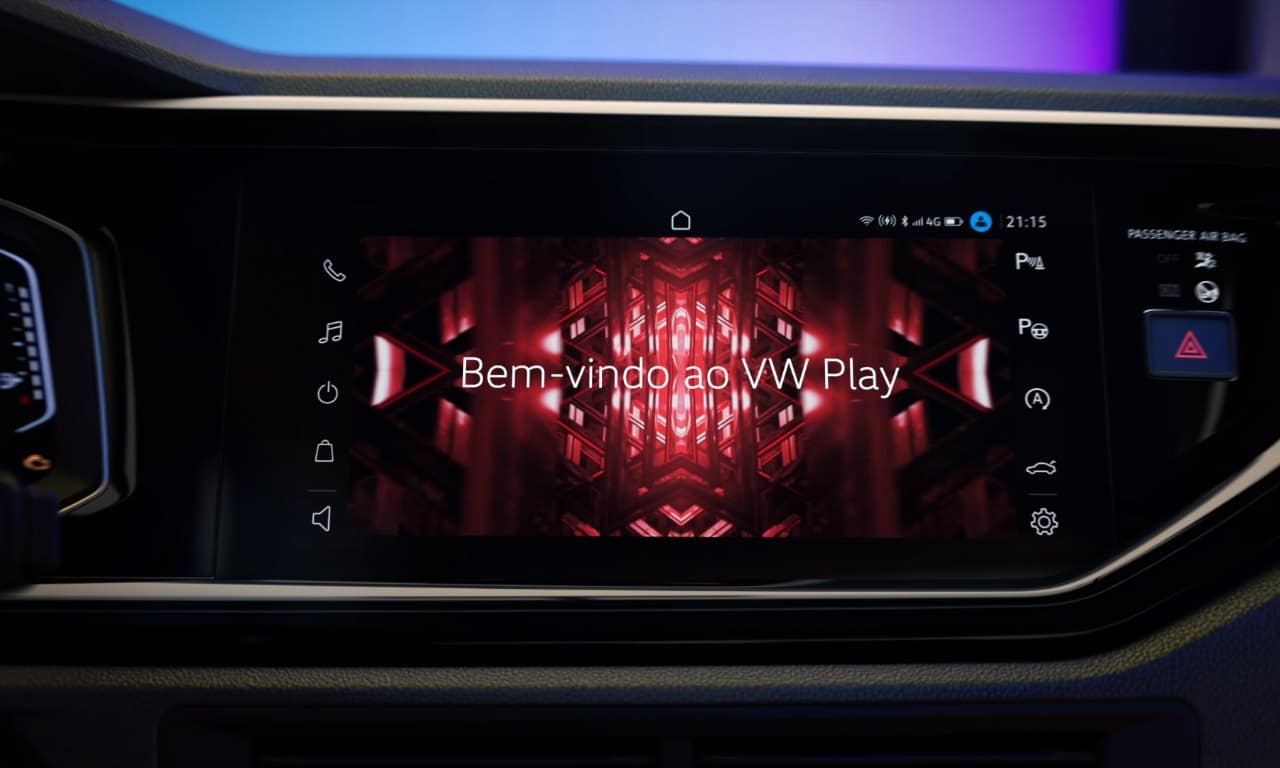 Tela do novo sistema de infotainment VW Play