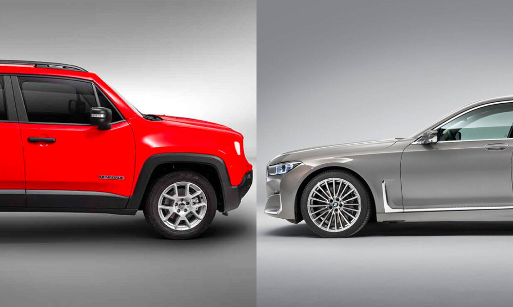 Jeep Renegade e BMW Série 7