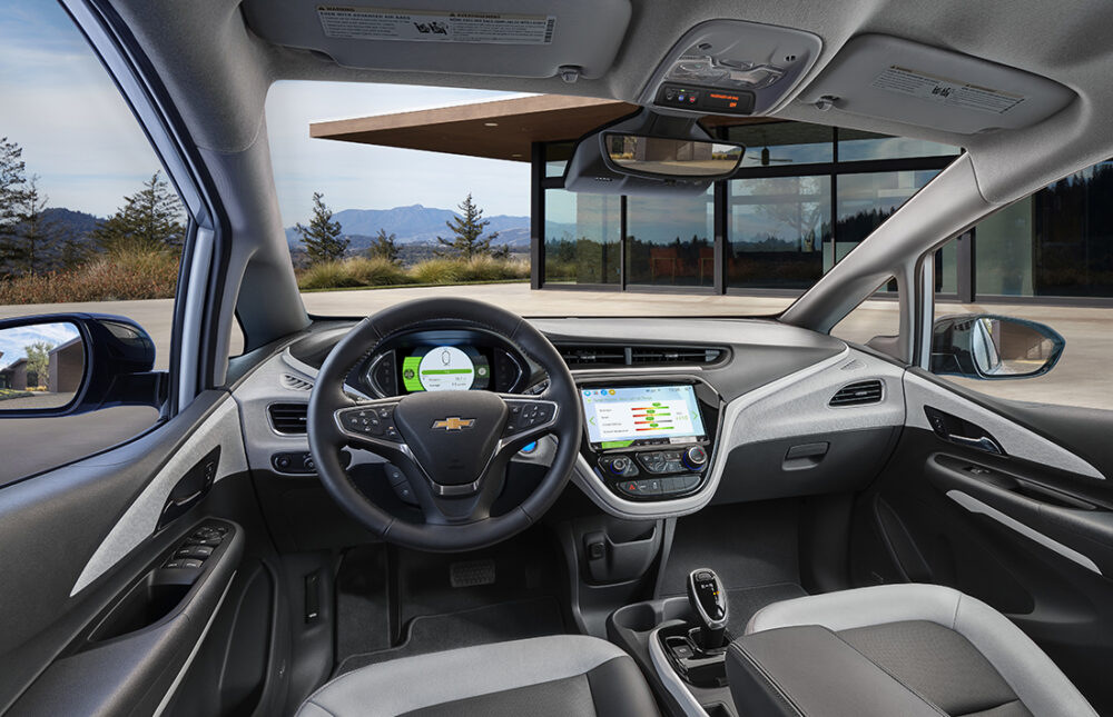 Interior do Chevrolet Bolt EV