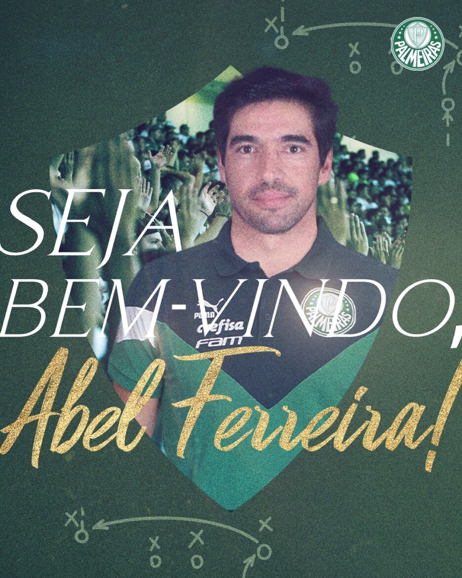 Palmeiras anunciou a contratação de Abel Ferreira