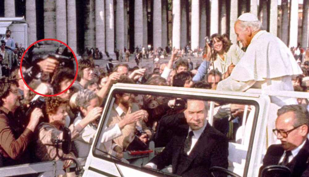 Papa João Paulo antes de ser baleado