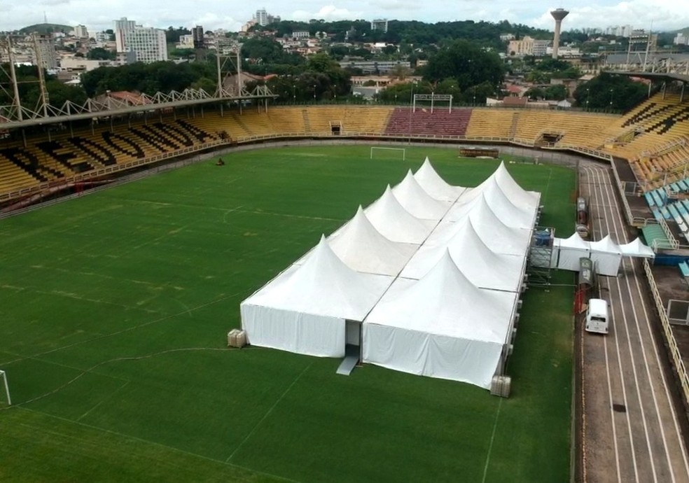 Estadio de Volta Redonda foi hospital de campanha