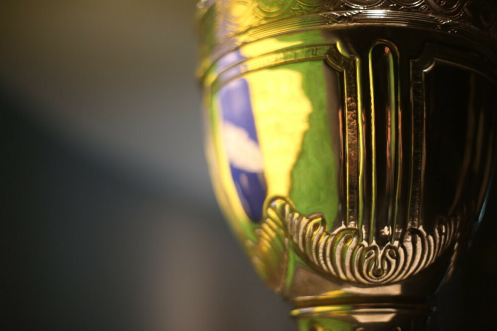 Troféu da CONMEBOL Copa América 2019 no Museu Seleção Brasileira, na sede da CBF.