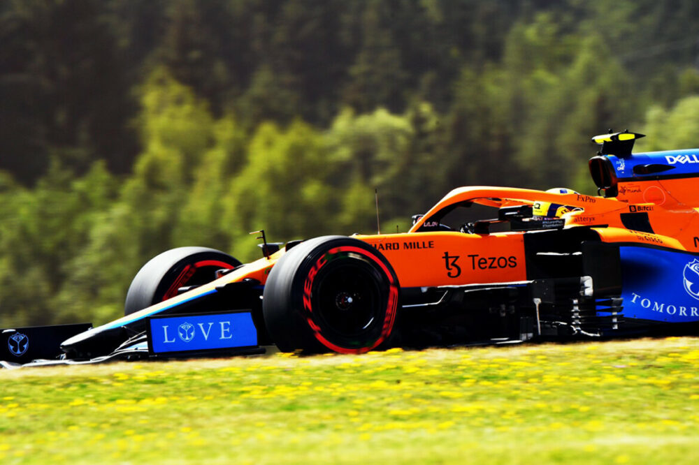 Lando Norris na classificação do GP da Áustria