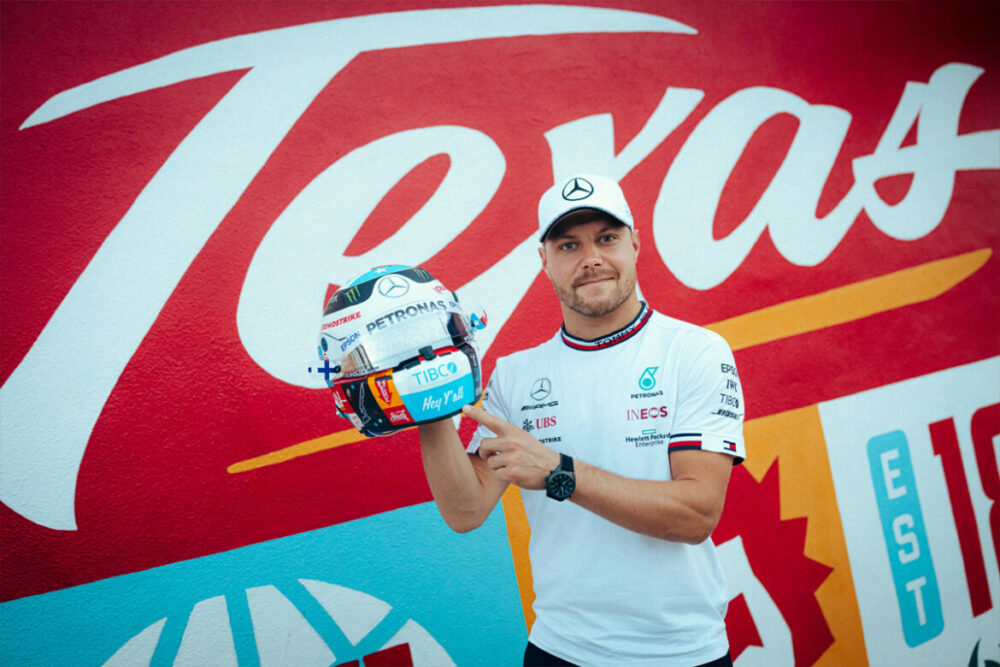 Capacete de Valtteri Bottas para o GP dos Estados Unidos