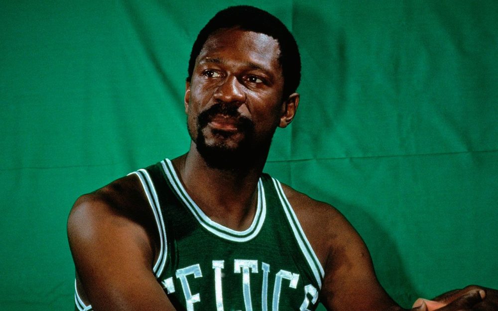 Bill Russell com o uniforme do Celtics