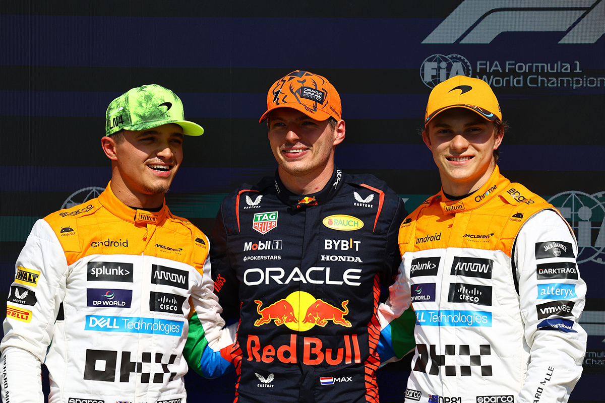 F1: Verstappen supera Norris e conquista pole em Silverstone; Piastri é 3º