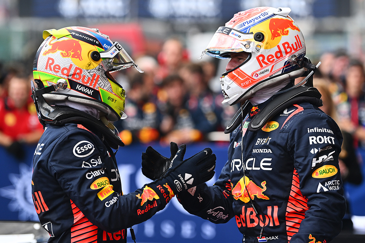 Verstappen e Perez no GP da Belgica