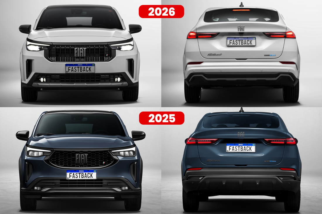 Fiat Fastback 2026 x 2025